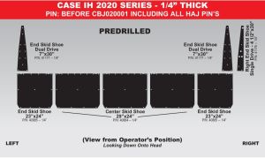 30 Foot for CaseIH 2020 (upto Pins CBJ020000), New Holland 973, 73C, 74C (upto Pins PNL017182) Skid Shoes