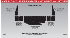 35 Foot for CaseIH 3152,3162, New Holland 880CF, 840CD Skid Shoes