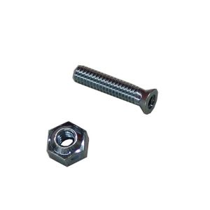 Countersunk Nuts & Bolt 1" long to fit miscellaneous, Pack of 10